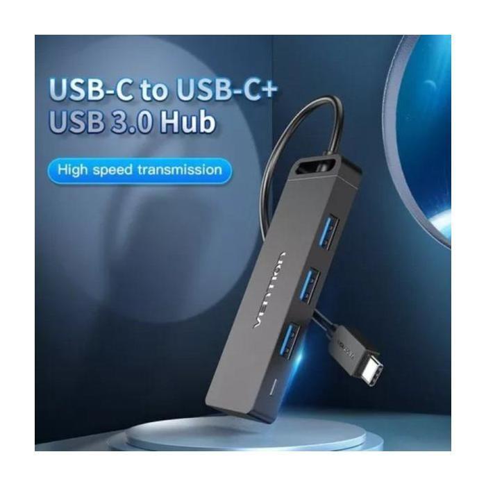 Hub USB - VENTION - TGTBB - 3xUSB 3.0 - 1x USB-C - 1x MicroUSB PD