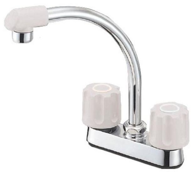 Sanei Faucet Fittings Mixer Tap for Cold Climates [K71DK-LH] Two-Valve Deck-Mounted