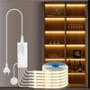 12V COB HA CONDOTTO LA Luce di Striscia 320LED/M Penetrabile Sensore di Movimento della Mano di Legno Touch Dimmer Interruttore FAI DA TE Scaffale Dispensa Vetrina lampada di retroilluminazione