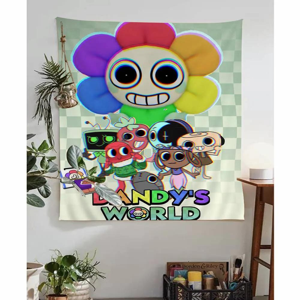 Game DDandys World Anime Tapestry Hanging Tarot Hippie Wall Rugs Dorm Home Decor