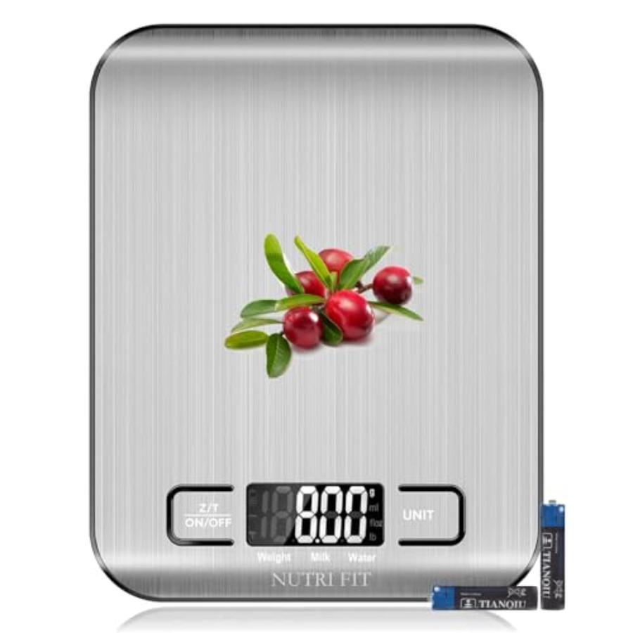 

Digital Food Scale Kitchen Scales Stainless Steel with Backlight LCD for Weight Loss Baking Cooking 11lb Max Ccity 1g Increment United States