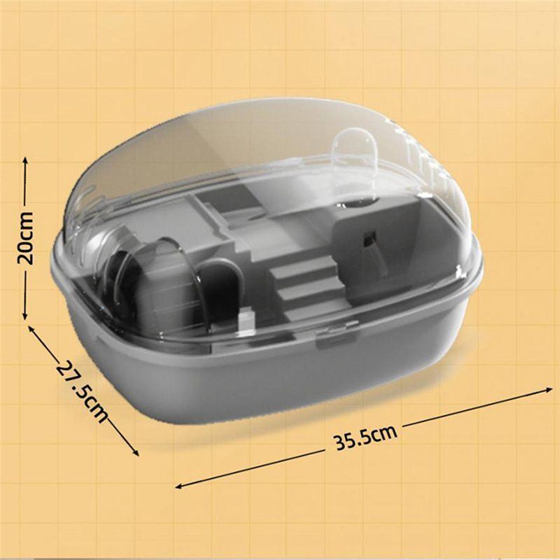 A20F-Hamster Cage Running Roller Skating Transparent Castle Suitable Mice Hamster Guinea Pig Small Animals Accessories
