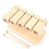 Wood Percussion Block 5 Tones Rhythm Maple Blocks with Hammer for National Opera Music