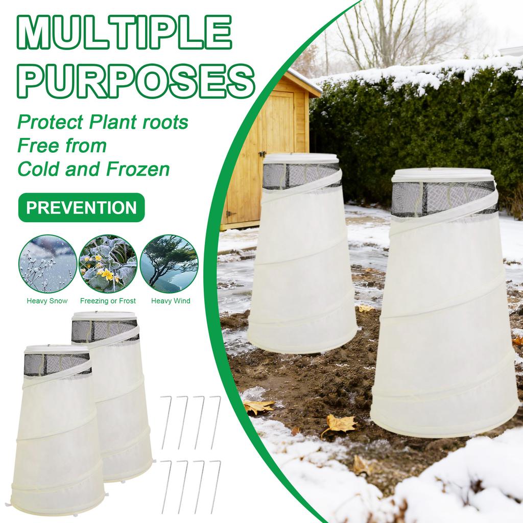 20 13i X 9i Up Rose Cones For Winter , Winter Rose Collars Protective Cover, Roses Bush Cover For Protecting Against Frost Wind And Animals Eating