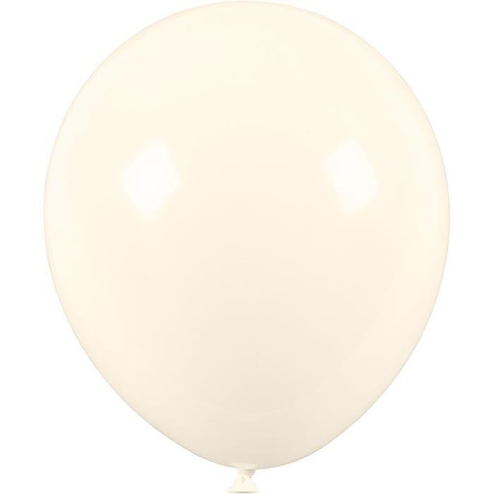 Balloons - HAPPY MOMENT - Round - Natural Rubber - Helium - 4 Hours of Inflation