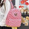 Schoolbag Korean retro polka dot backpack female campus versatile lightweight student schoolbag cute leisure commuter travel backpack