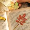Classical Chinese Style Retro Leaf Metal Bookmark Gift for Students and Graduates