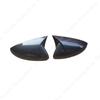 For Volkswagen POLO MK6 2pcs Gloss Black Car Rear View Mirror Cover Caps Trim Shell Frame POLO 6 MPI GTI GTD TSI TDI