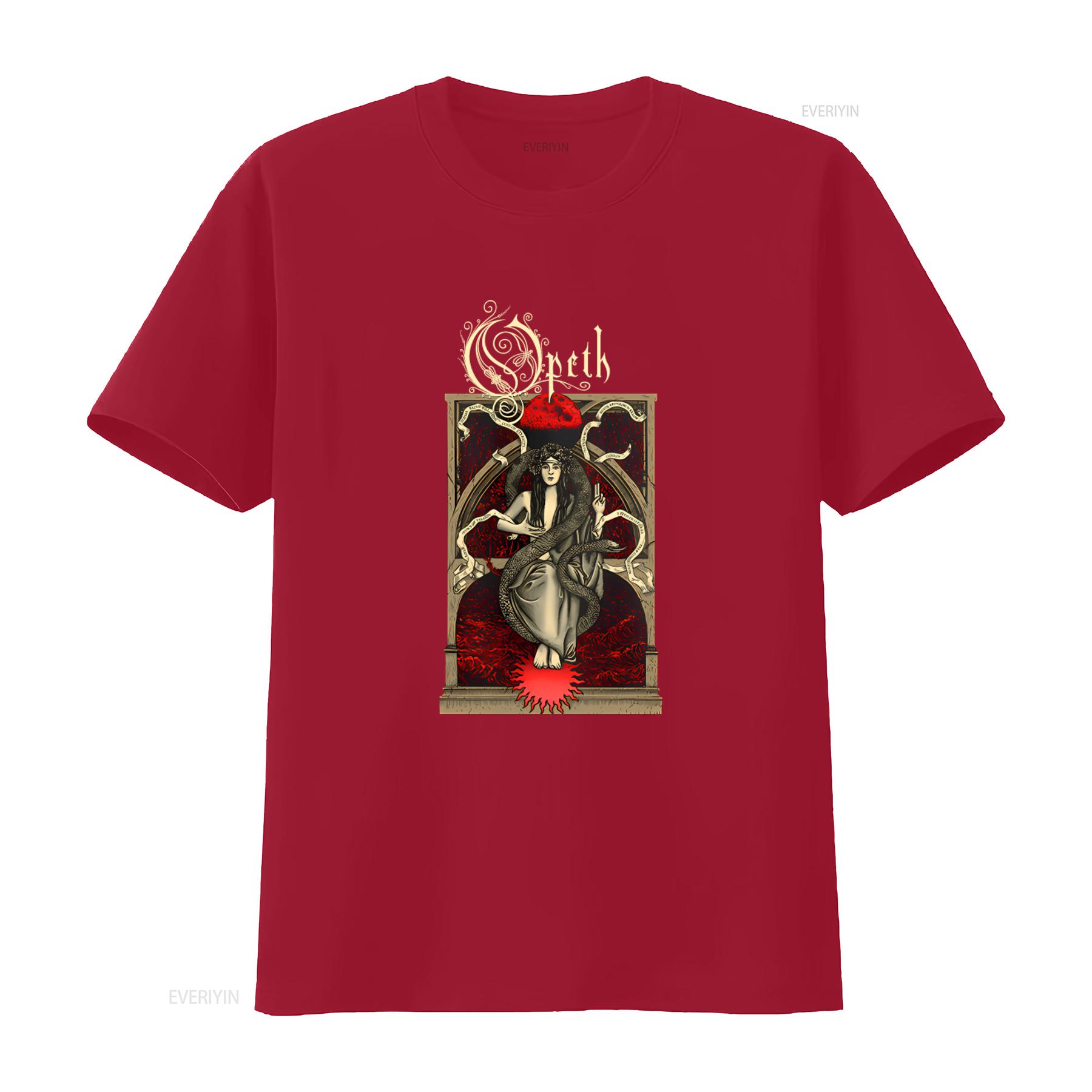 

Vtg Opeth Moon Above Tour Concert Cotton Black S 5XL T Shirt vintage Washed fashion Soft Casual designer clothes Breathable S