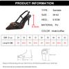 Metallschnalle Sexy High Heels Sandalen Damen 2025 Mode Lackleder Spitzpumps Frau Übergröße Riemchen Sandalen