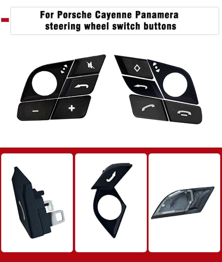 Front Multi Function Control Key Replacement Steering Wheel Button Trim Cover For Porsche Panamera 971.1 Cayenne 9YA 9Y0 Macan
