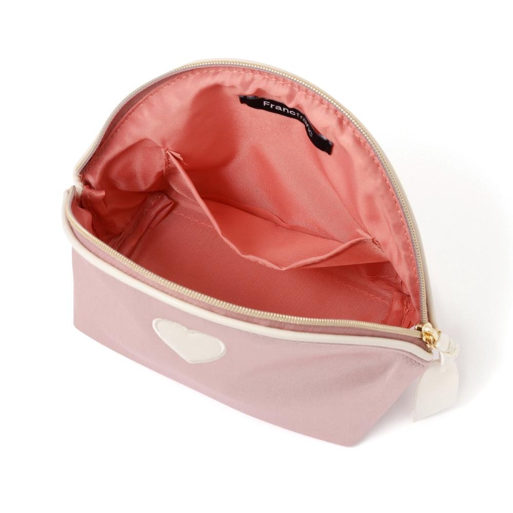 Franc Franc Japan Herz Aufnäher Satin Beutel S Hellrosa