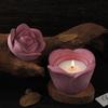Rose Flower Resins Jar Molds 3D Rose Flower Resins Molds with Lid for Making Candle Cup Holder Jewelry Storage Jar