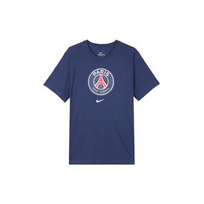 Paris Saint-Germain Crest Short Sleeve T-Shirt Men Tops Blue DJ1316-410