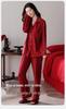 2025 Festive Red Women's Pure Cotton Pajama Set - Long-Sleeved & Long-Pants, Year of the Rat Edition