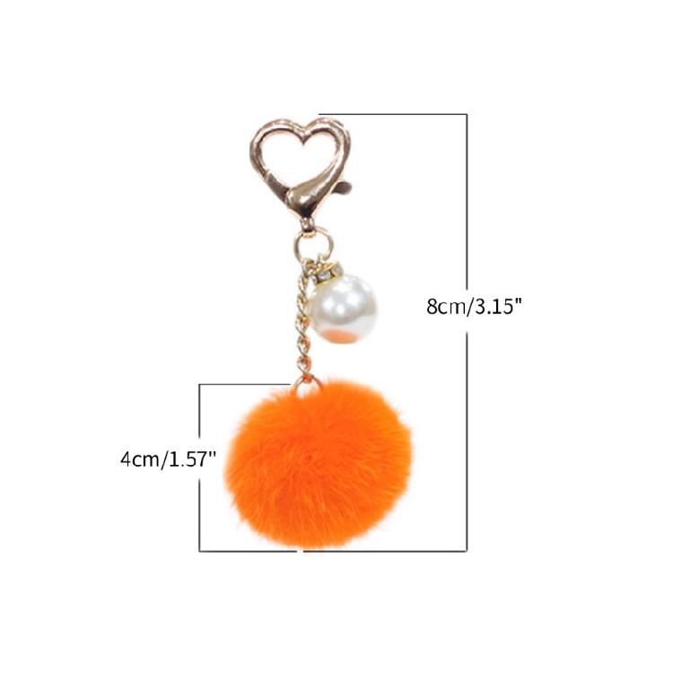 Pom Pom Bag Charm Keychain Plush Toy Pendant Keyring Couple Mobile Phone Decor