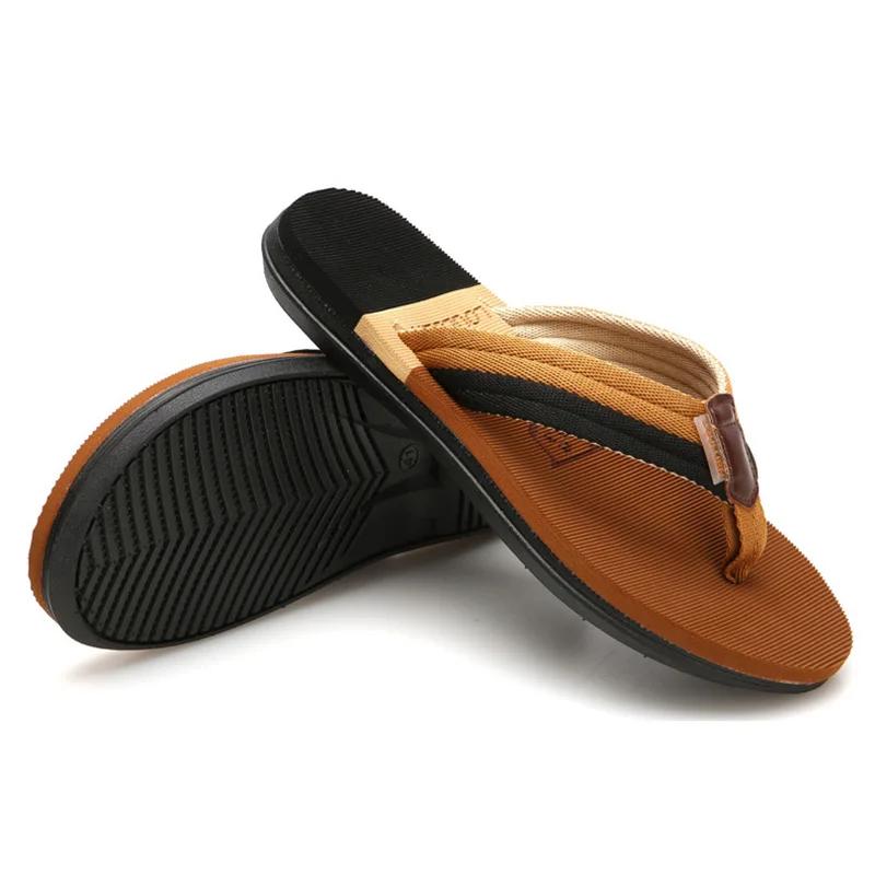 Comfortable Slippers Men Summer Flip Flops for Men Sandals Open Toe Slipper Indoor & Outdoor Flip-flops 36-45 Light Male Shoes