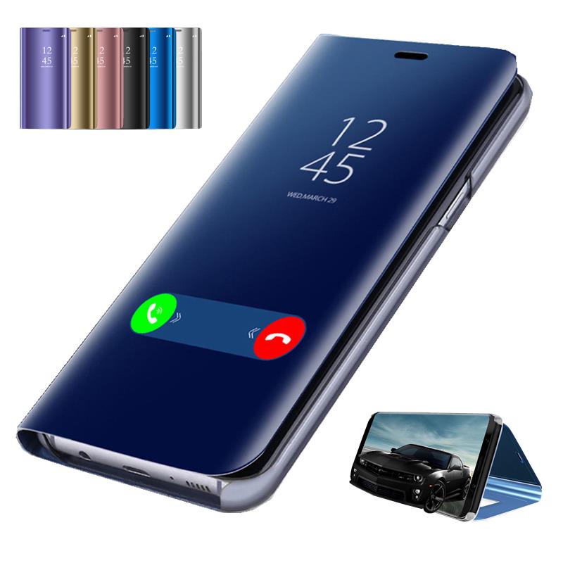 For Samsung Galaxy A17 5G Sansung Sumsung A 17 17A SM-A176B Mirror Smart Sleep Magnetic Case Book Holder Protector Cover Fundas