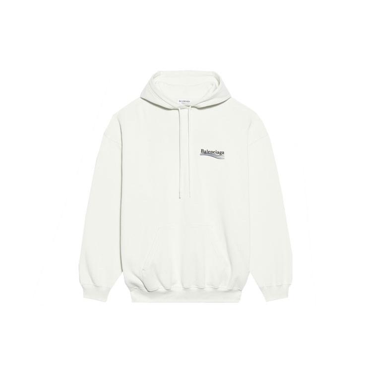 (WMNS) Balenciaga FW21 Political Campaign Printing Hoodie White Women's 578135TKVI99084