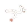 Swarovski Connexus Heart Lotus Shaped Gold Plated Necklace Women Necklace 5615093
