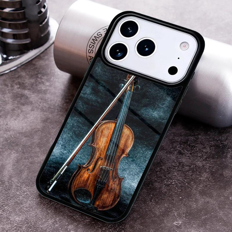 Elegant Violins Bow Sheet Music Funda Phone Case For iPhone 17 16 15 14 13 12 11 Pro Max Plus 17Air Soft Silicone Cover