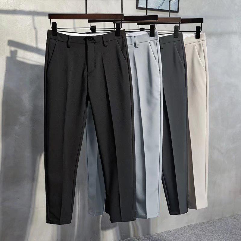 200D Four-Way Stretch Twill Dress Pants Fabric, High Drape, Spring/Summer Casual Hong Kong Style Men's Pants Fabric.