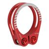 Bike Seat Post Clamp Aluminum Alloy Adjustable Bicycle Seatpost Lock Clamp Quick Release for Replacement Red 34.9mm