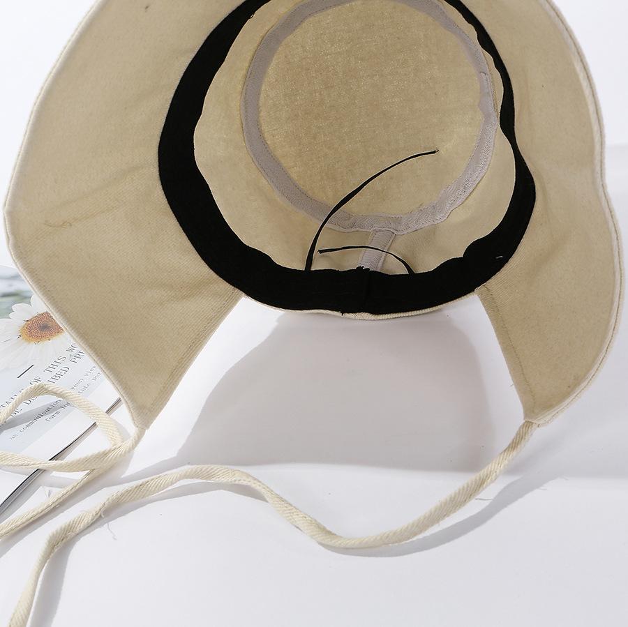 Nejnovější korejský styl rybářský klobouk s rozparkem vzadu pro ženy outdoorové aktivity panamský klobouk dámský ochrana proti slunci klobouk kbelík
