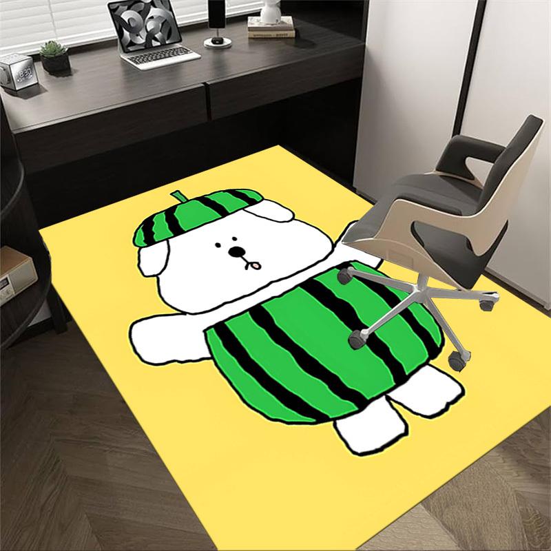 

1PC watermelon bear Anti-slip carpet, suitable for Office, bedroomand playrooms. It can also be used as a sofa footrest cover-R106 60cm by 90cm
