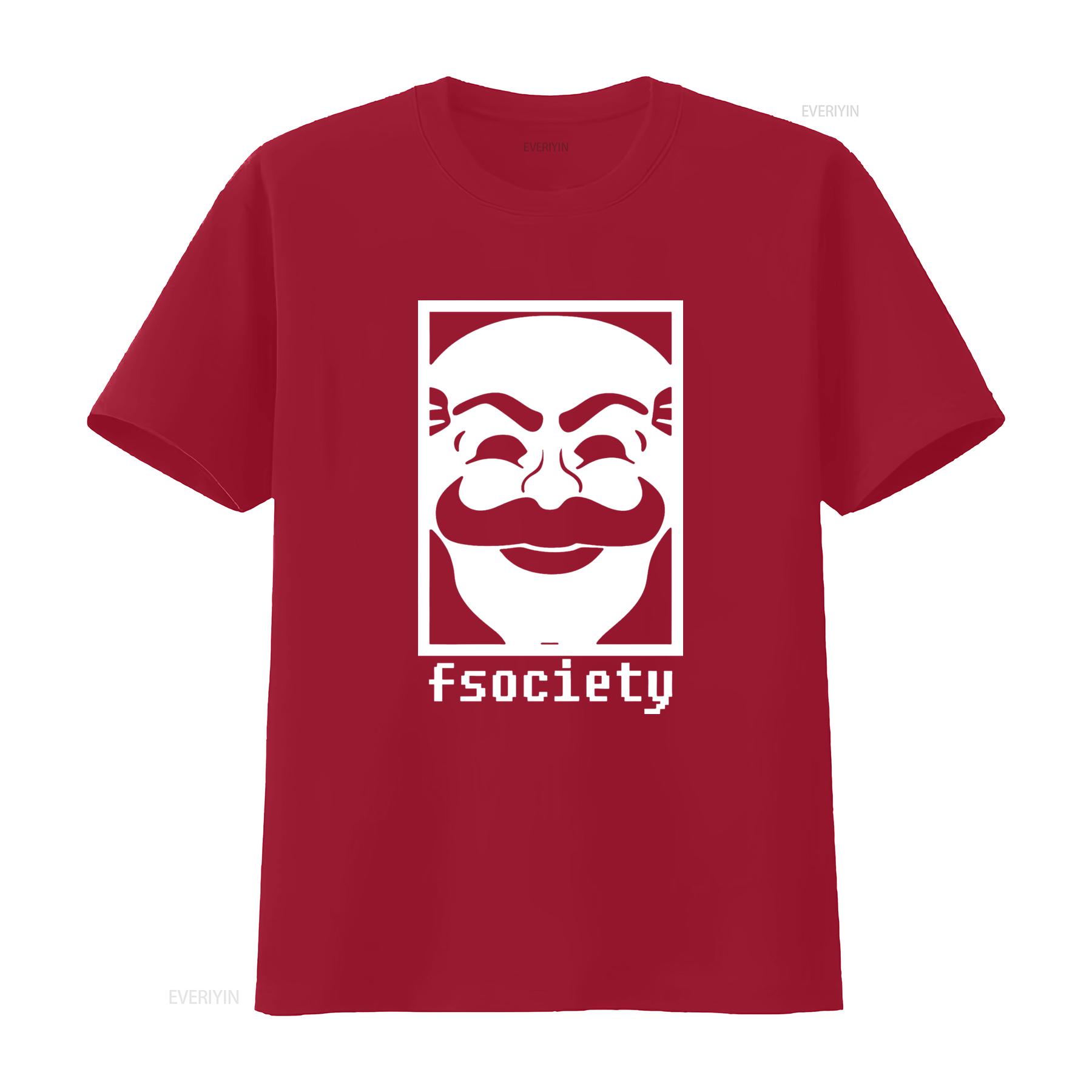 

Футболка FSociety Robot Culto Серия для мужчин Модный и Уникальный Дизайн винтажный Стирка streetwear Удобный Стильный Эластичный S