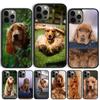 Funny Cocker Spaniel Dog Phone Case Cover For iPhone 17 Air 15 16e 11 13 14 Pro Max 12 Plus Max Fundas