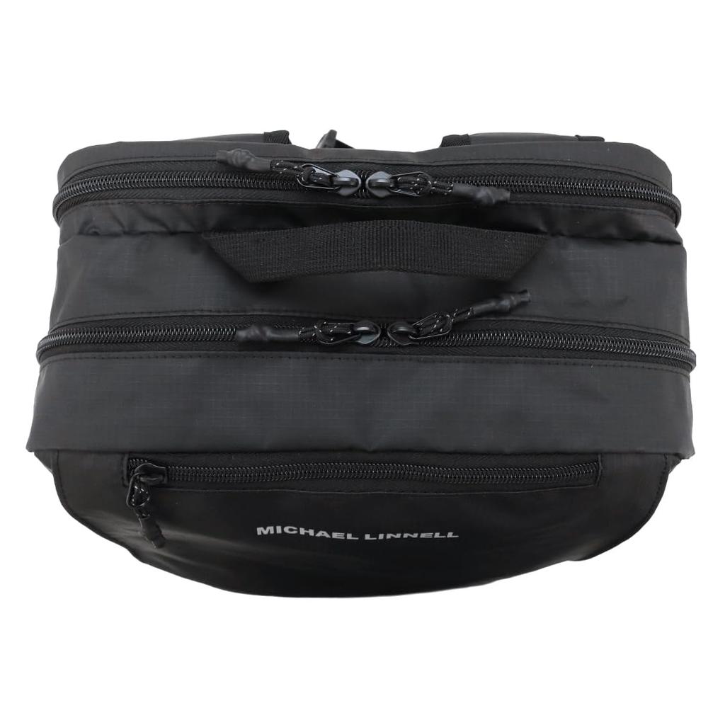 MICHAEL LINNELL'S Backpack Daypack Square B4 12L A.R.M.S. Men's and Women's MLAC-29 (Black)