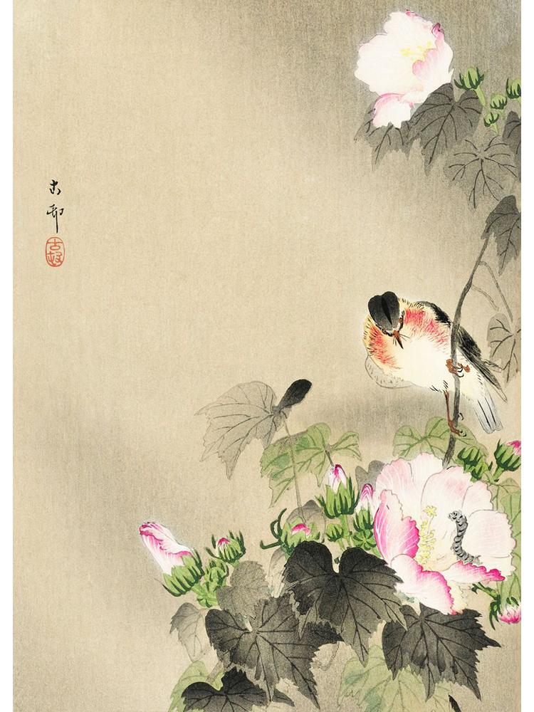 Japan Artist Ohara Koson Classic Artwork Poster Canvas Painting Monkey Goose Flower Birds Wall Art For Living Room Home Decor