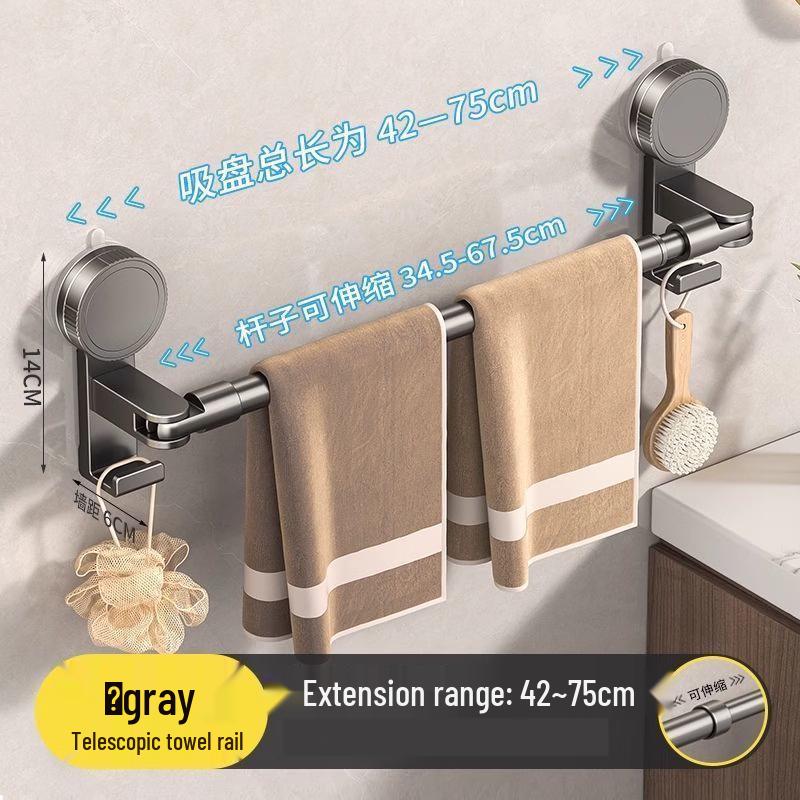 cmaos Extendable Rotating Wall-Mounted Towel Rack