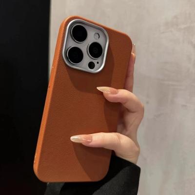 Egyszínű Bőr Mintás Telefontok Apple iPhone16promax-hoz - Tiszta Színű Puha Szilikon Telefon Védőtok iPhone 16/15/14/13/12/11/Plus-hoz