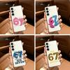 Fashio SS Six Seven 67 Clear Phone Case for Samsung Galaxy A71, A70, A52, A51, A40, A30