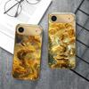 Mythical Golden Dragon For IPhone 17Pro Max 16 17 Pro 15 Pro 14 13 Plus 12 Mini 11Pro Max XR 16E 17Air Golden Glass Phone Case