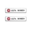 Hub Caps 2PCS 3D Aluminum Alloy Logo Car Rear Trunk Fender Emblem Badge Stickers Decal For Alfa Romeo Giulietta Giulia GT Mito B ze3