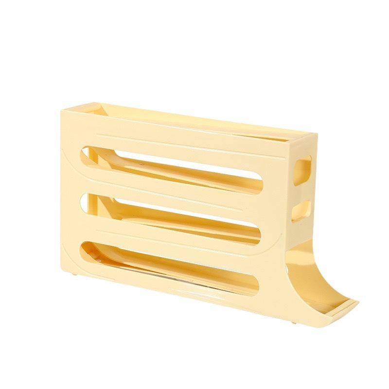 Automatic Rolling Multi-Layer Egg Storage Box for Fridge and Countertop