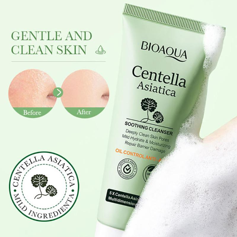 Bioaoua Centella Asiatica Lenitivo e Riparatore Set da Sei Pezzi Schiarente Rassodante Anti-Età Set Bellezza Viso Skincare