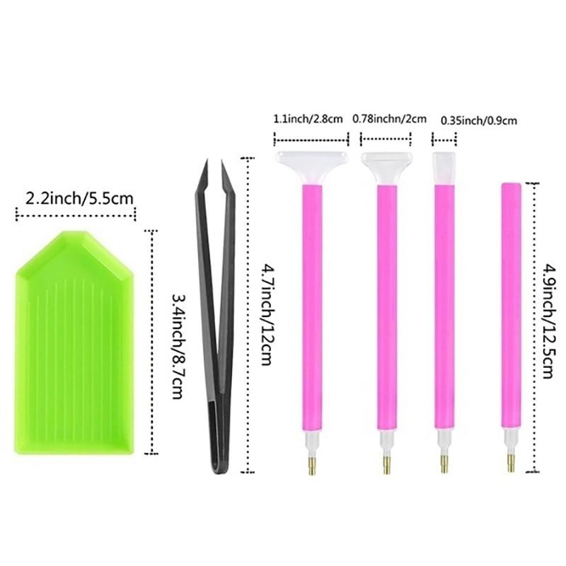 54/74/75/111Pcs 5D Diamond Painting Tool Accessories Diy Cross Stitch Tool Kit