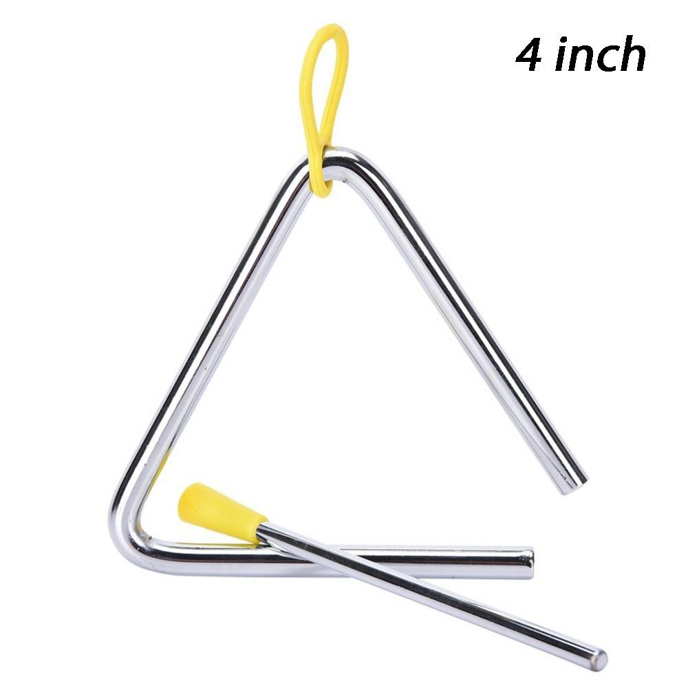 

Ergonomic Design Triangle Musical Instrument Triangle Bell Children Music Teaching Tool 4inch