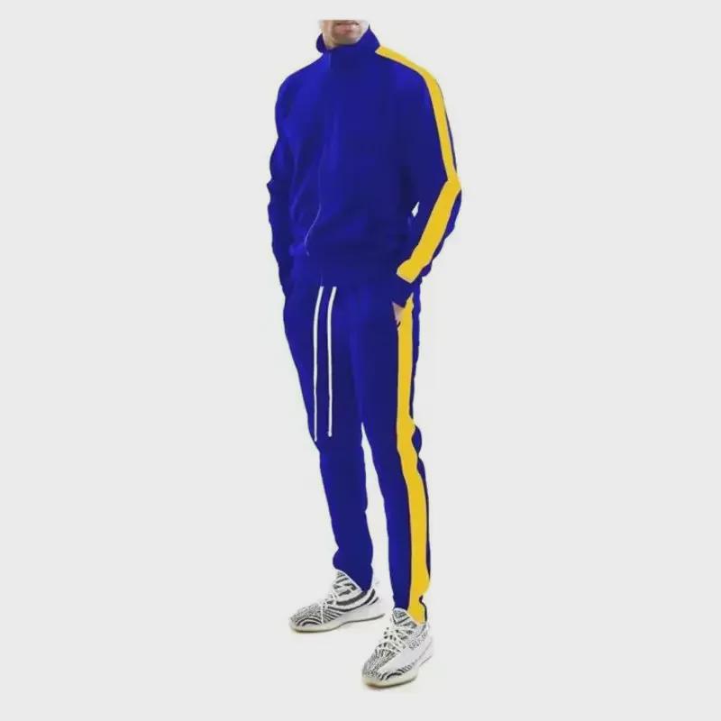 Customizable European and American Autumn/Winter Hooded Sports Suits for Young Men