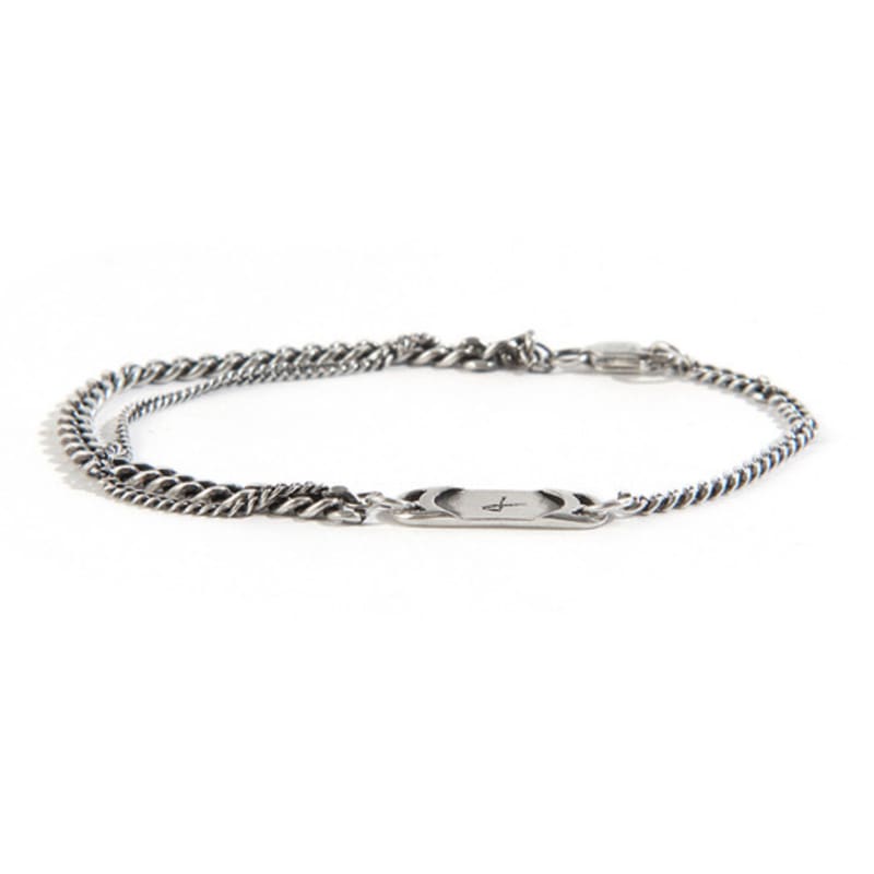 

SEWNSWEN SEWN SWEN SILVER DOUBLE CURB CHAIN bracelet ORDER MADE