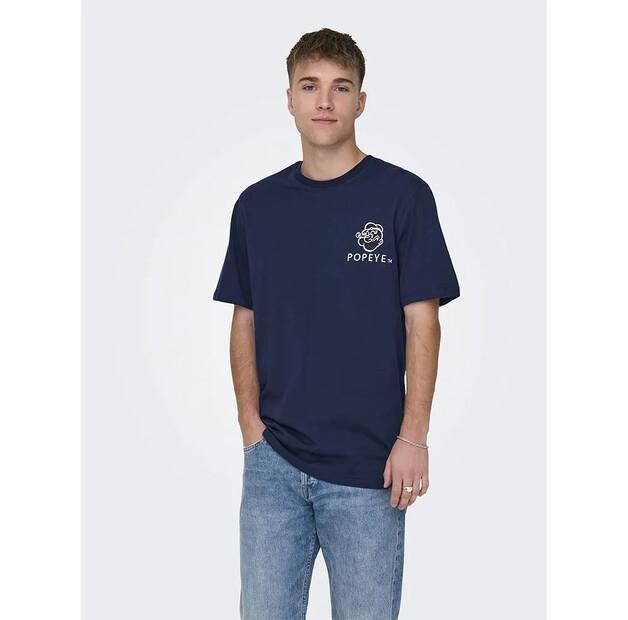 

Only & Sons Футболка с коротким рукавом Popeye Life M