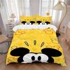 Mickey Mouse Adventure Print 3Pcs Bedding Setduvet Cover With 2 Bedropillowcase Home Birthday Gift