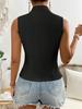 V-neck Button Sleeveless Cardigan Vest, Small Suit Vest, Vest Top