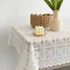 Antique Lace Hollow Tablecloth European Wedding Party Tablecloth Elegant Table Linen  Restaurant