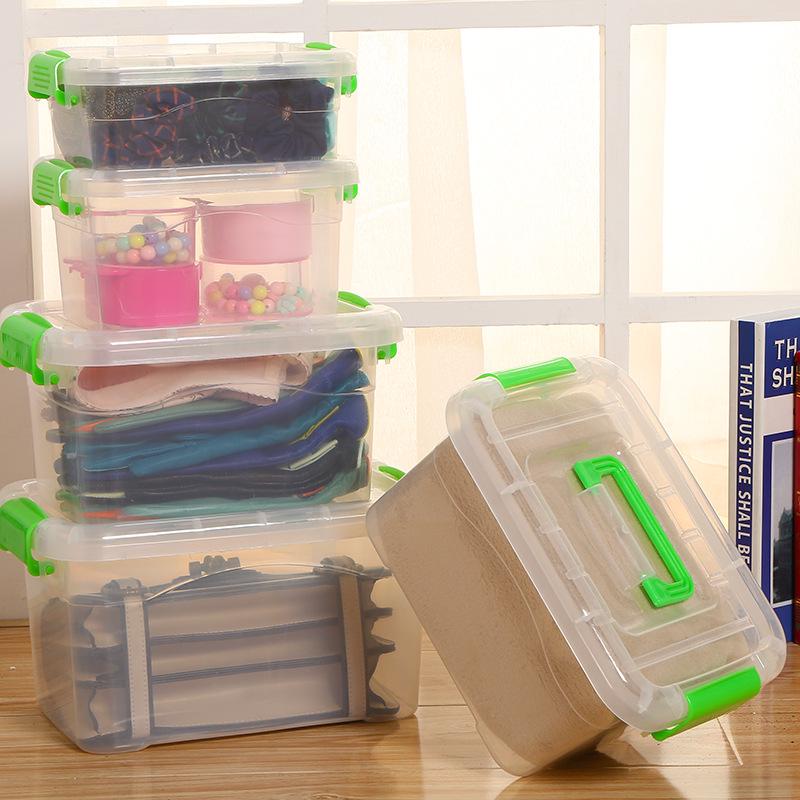 Customizable Transparent Plastic Storage Box for Toys, Cars, and Large Clothes