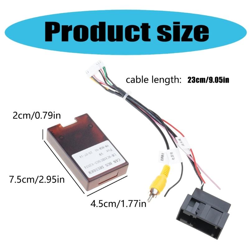 Backup Camera Decoders Adapter Fixes Images Reversal for RCD510 RNS510 RNS315 Navigation Systems Enhanced Driving Safety